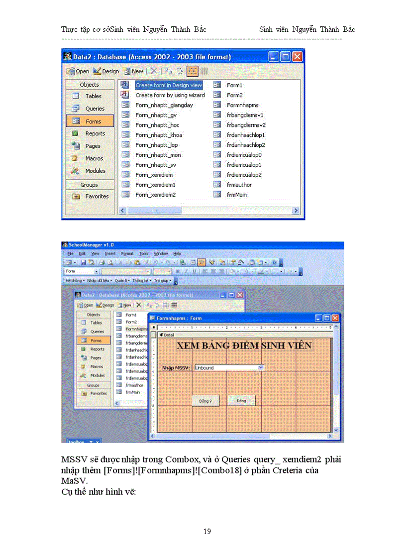 image for page Tìm hiểu công cụ MS Access và xây dựng chương trình Quản lí Sinh viên I