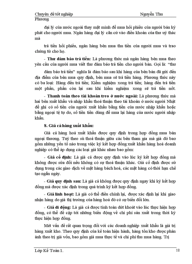 image for page Hoàn thiện kế toán nghiệp vụ xuất khẩu hàng hoá tại Tổng công ty Cà phê Việt Nam