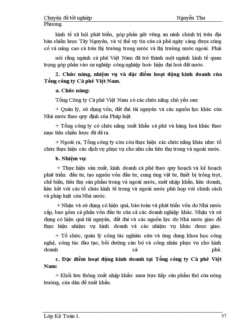 image for page Hoàn thiện kế toán nghiệp vụ xuất khẩu hàng hoá tại Tổng công ty Cà phê Việt Nam