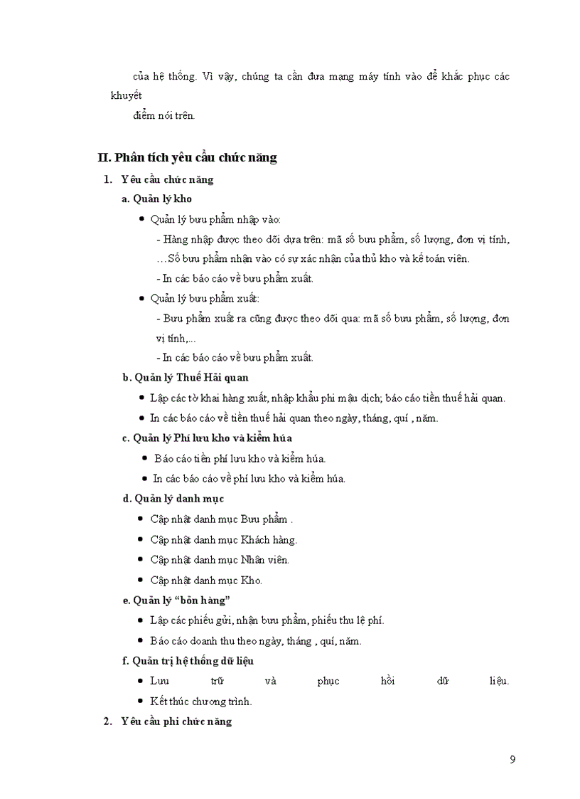 image for page Hệ thống quản lí dịch vụ bưu phẩm