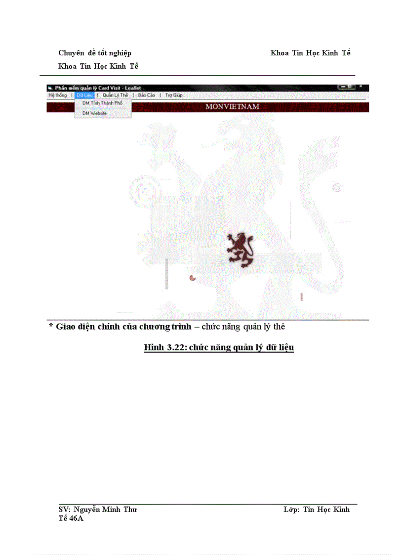image for page Phân tích thiết kế hệ thống thông tin quản lý thông tin Card Visit – Leaflet