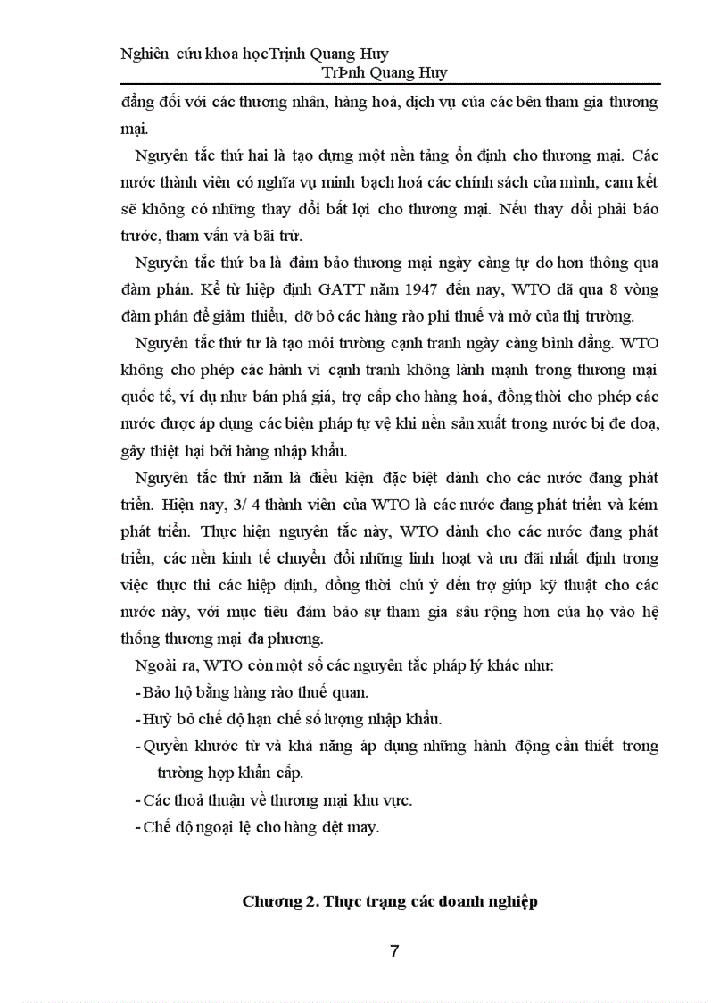 image for page Dự báo về tác động của Tổ chức Thương mại Thế giới WTO đối với các doanh nghiệp xuất khẩu vừa và nhỏ Việt Nam – Những giải pháp đề xuất