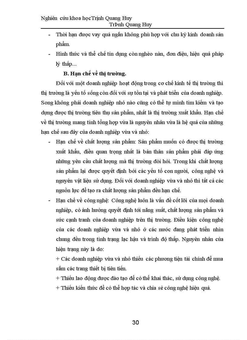 image for page Dự báo về tác động của Tổ chức Thương mại Thế giới WTO đối với các doanh nghiệp xuất khẩu vừa và nhỏ Việt Nam – Những giải pháp đề xuất