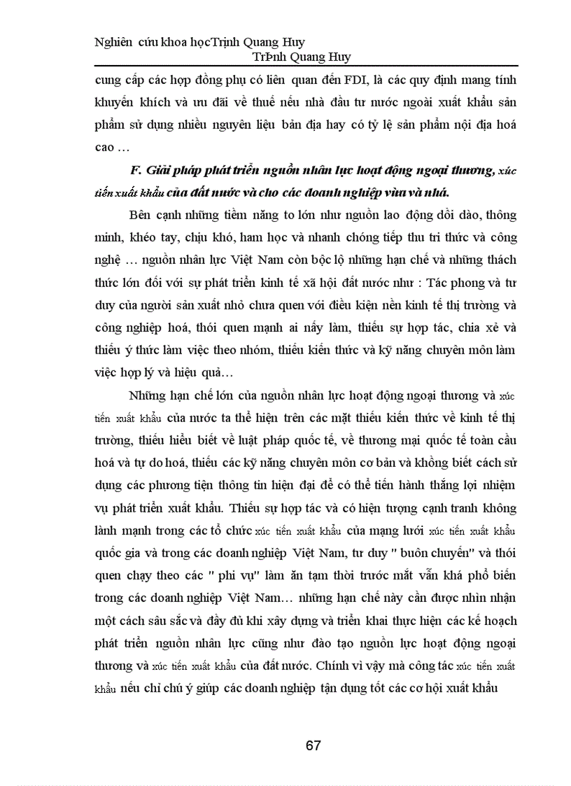 image for page Dự báo về tác động của Tổ chức Thương mại Thế giới WTO đối với các doanh nghiệp xuất khẩu vừa và nhỏ Việt Nam – Những giải pháp đề xuất