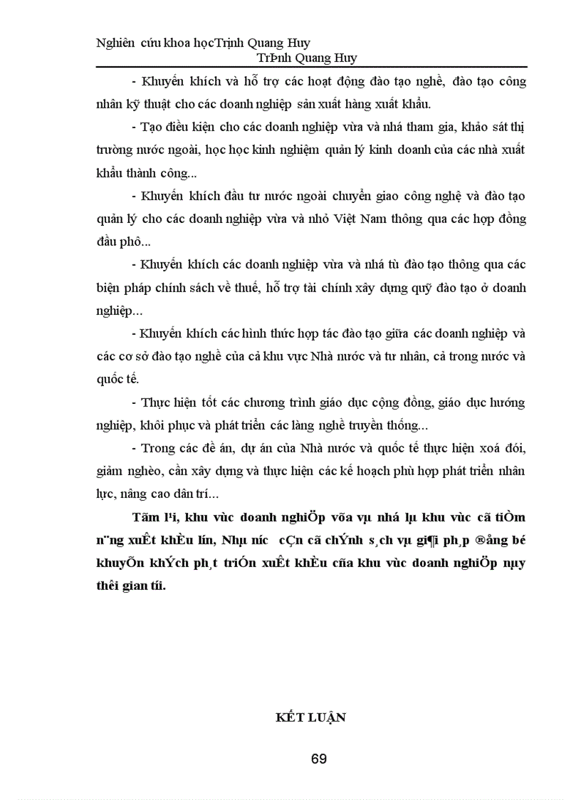 image for page Dự báo về tác động của Tổ chức Thương mại Thế giới WTO đối với các doanh nghiệp xuất khẩu vừa và nhỏ Việt Nam – Những giải pháp đề xuất