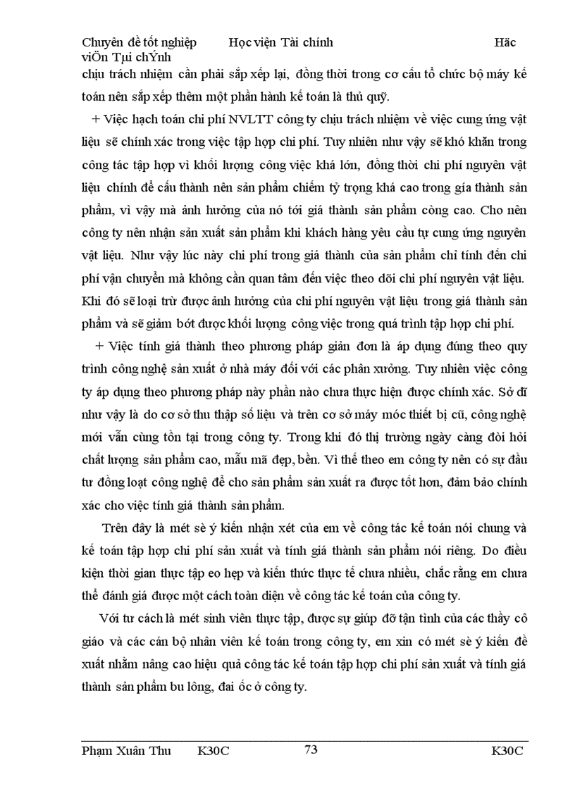 image for page Tập hợp chi phí sản xuất và tính giá thành sản phẩm tại công ty Quy chế Từ Sơn.