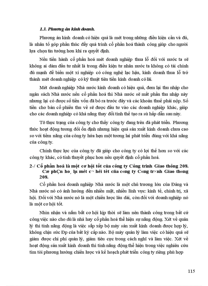image for page Xác định giá trị doanh nghiệp phục vụ cổ phần hoá thông qua trường hợp công ty Công trình giao thông 208