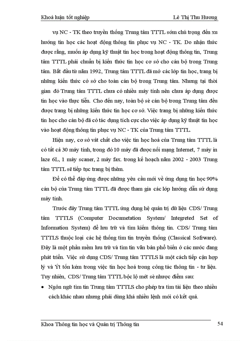 image for page Giải pháp nhằm đổi mới hệ thống thông tin phục vụ nghiên cứu và triển khai tại trung tâm KHTN & CNQG.