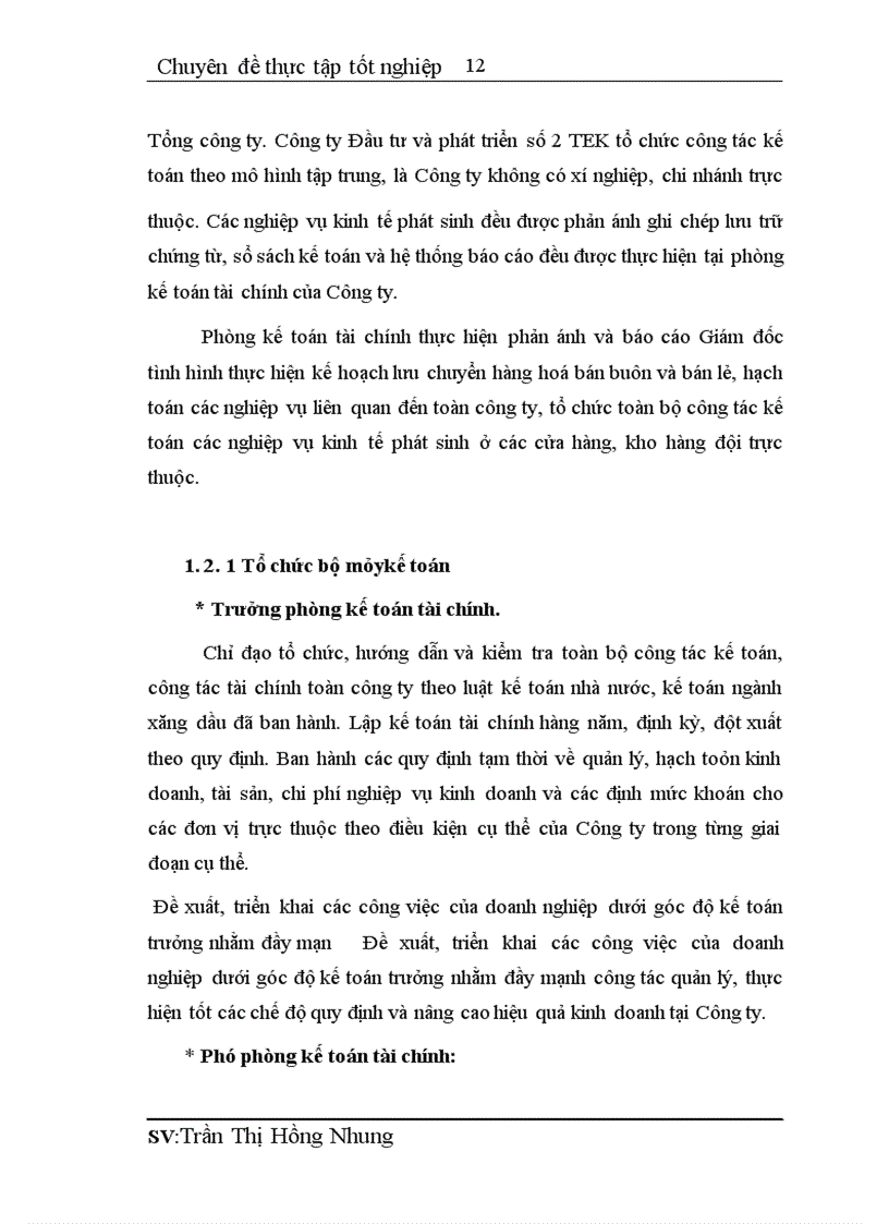 image for page Hoàn thiện công tác hạch toán tiêu thụ và xác định kết quả tiêu thụ tại Công ty Đầu tư và phát triển 2 TEK
