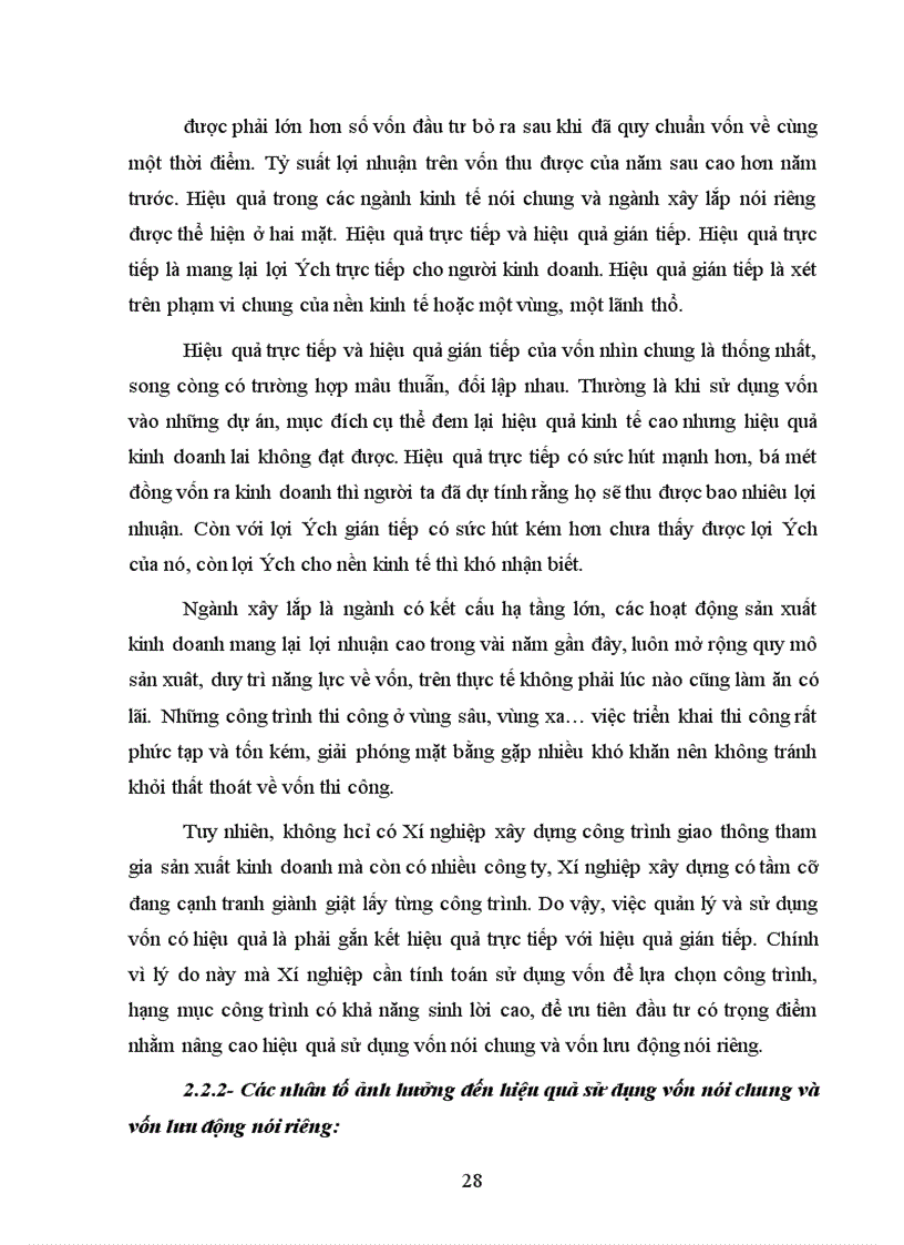 image for page Phân tích tình hình quản lý, sử dụng vốn lưu động và đề xuất một số biện pháp nhằm nâng cao hiệu quả sử dụng vốn lưu động ở Xí nghiệp xây dựng công trình giao thông
