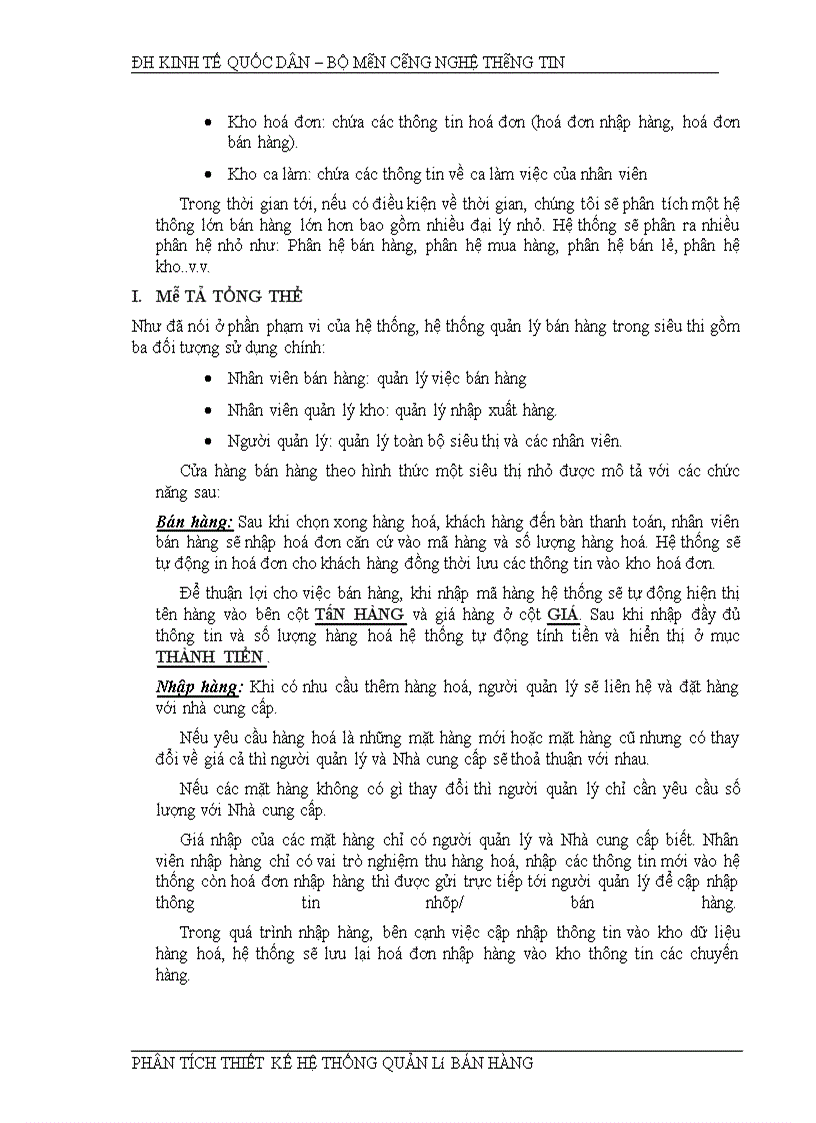 image for page Phân tích hệ thống quản lý bán hàng