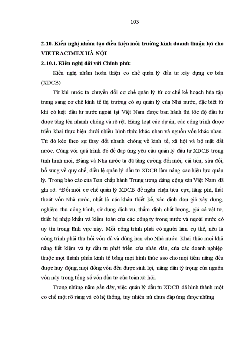 image for page Nâng cao hiệu quả hoạt động kinh doanh xây lắp tại công ty cổ phần thương mại-xây dựng vietracimex hà nội