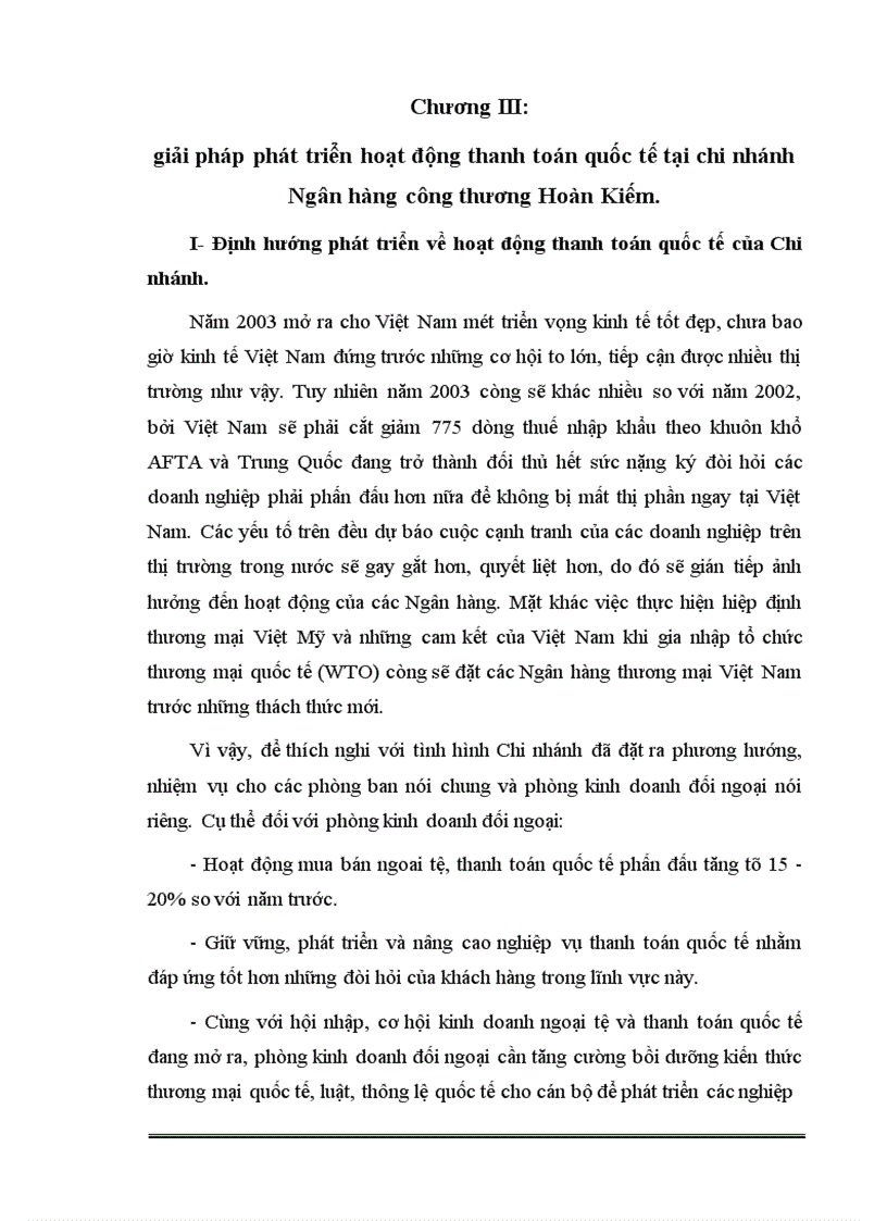 image for page Giải pháp phát triển hoạt động thanh toán quốc tế tại Chi nhánh Ngân hàng công thương Hoàn Kiếm