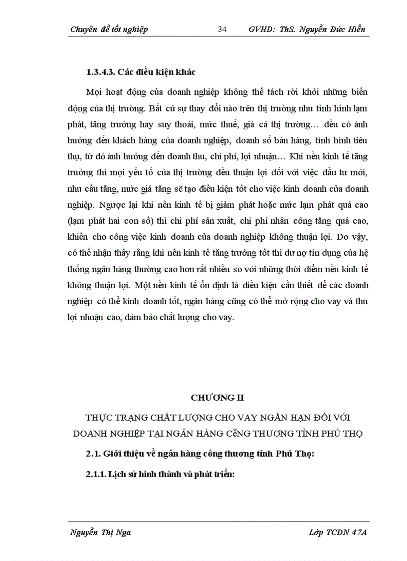 image for page Nâng cao chất lượng cho vay ngắn hạn đối với doanh nghiệp tại chi nhánh ngân hàng công thương tỉnh Phú Thọ