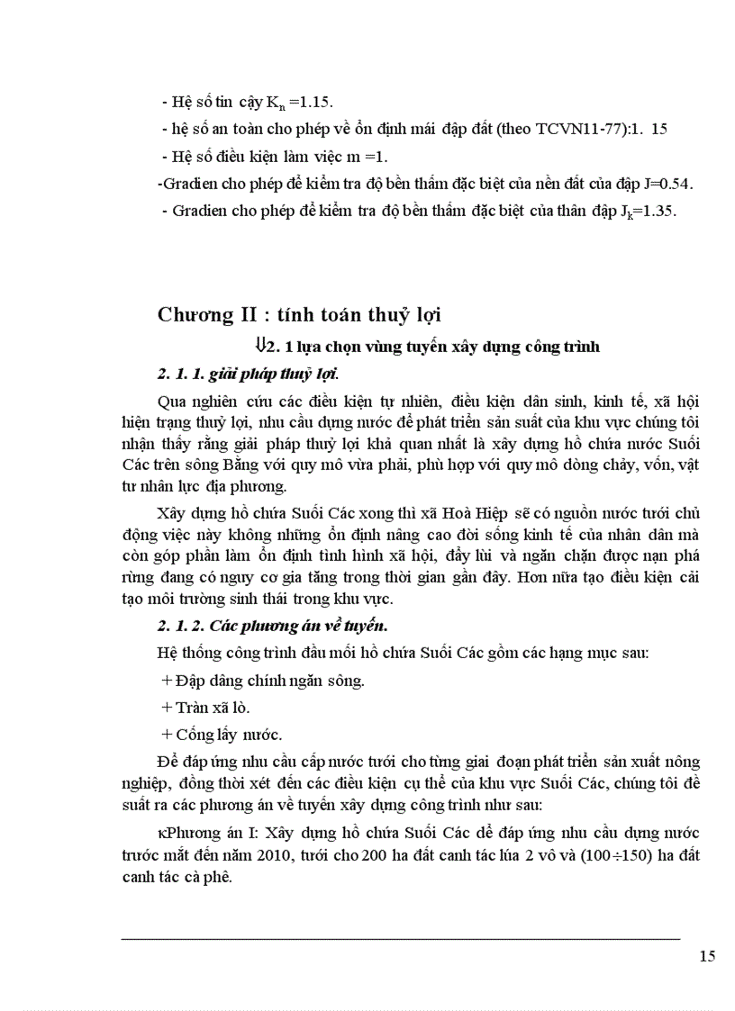 image for page Thiết kế xây dựng công trình Hồ Suối Các