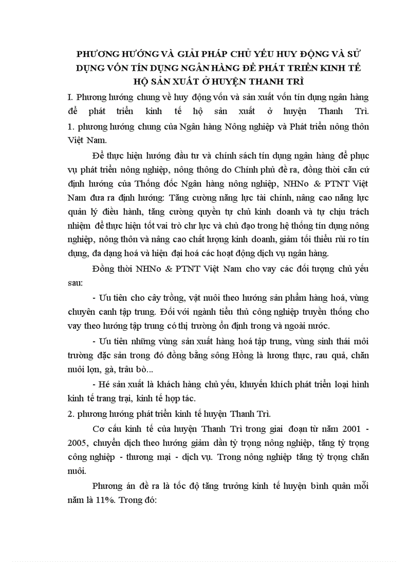image for page Huy động và sử dụng vốn tín dụng ngân hàng để phát triển kinh tế hộ sản xuất ở huyện Thanh Trì