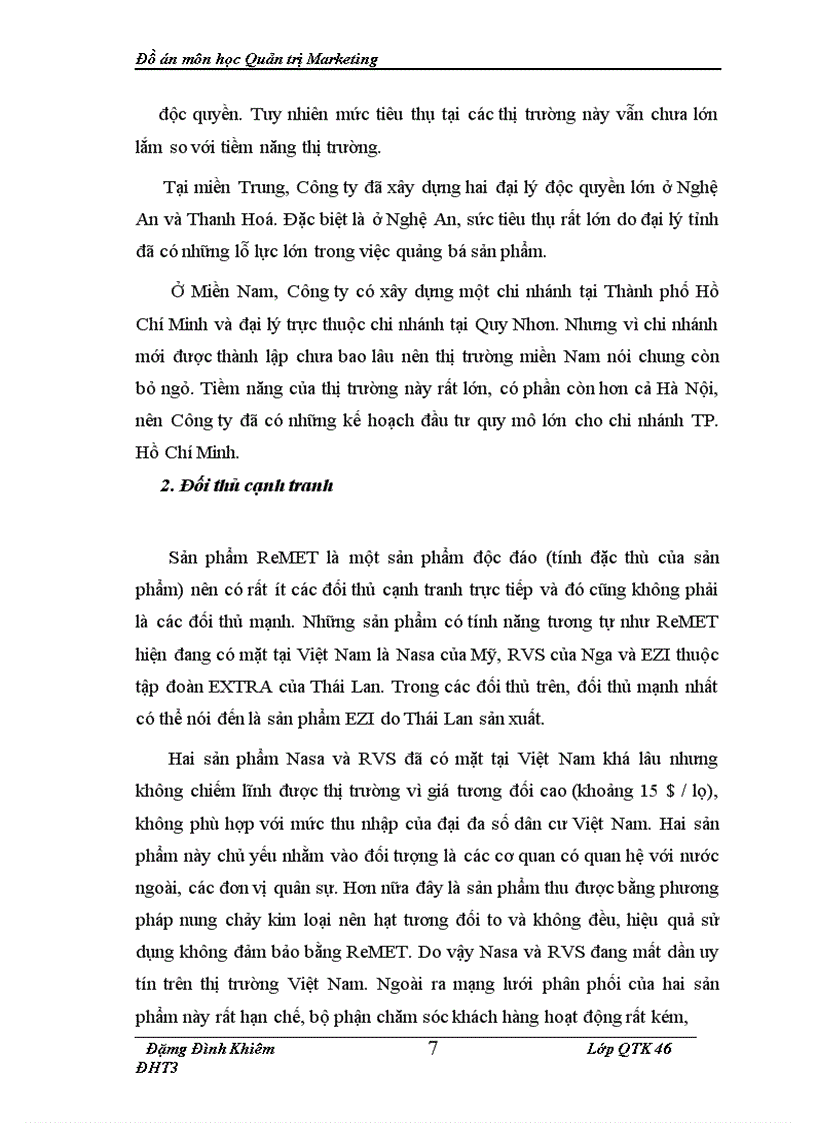 image for page Hoặch định chương trình marketing cho một sản phẩm của công ty TNHH Thanh Hà