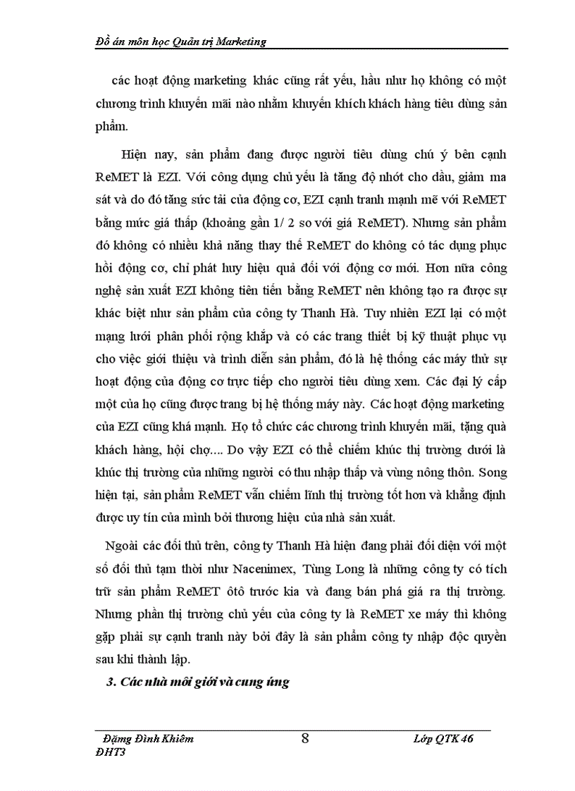 image for page Hoặch định chương trình marketing cho một sản phẩm của công ty TNHH Thanh Hà