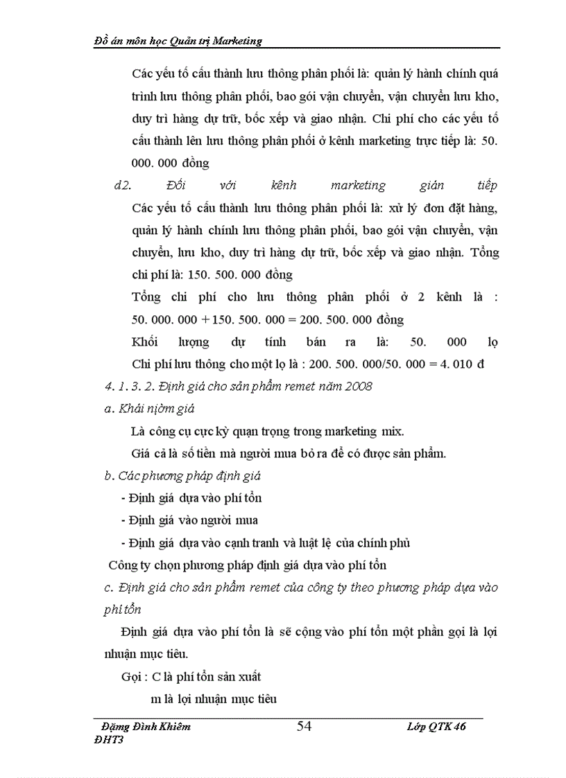 image for page Hoặch định chương trình marketing cho một sản phẩm của công ty TNHH Thanh Hà