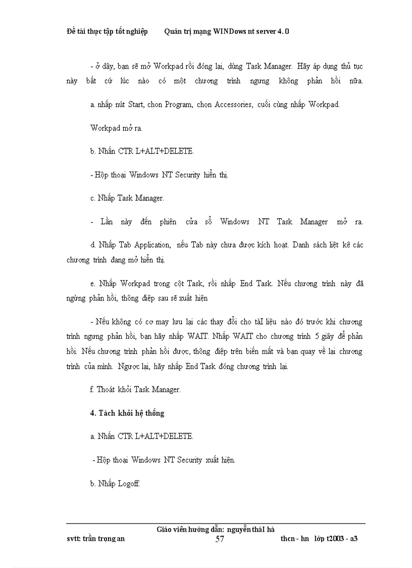 image for page Quản trị mạng WINDows nt server 4.0