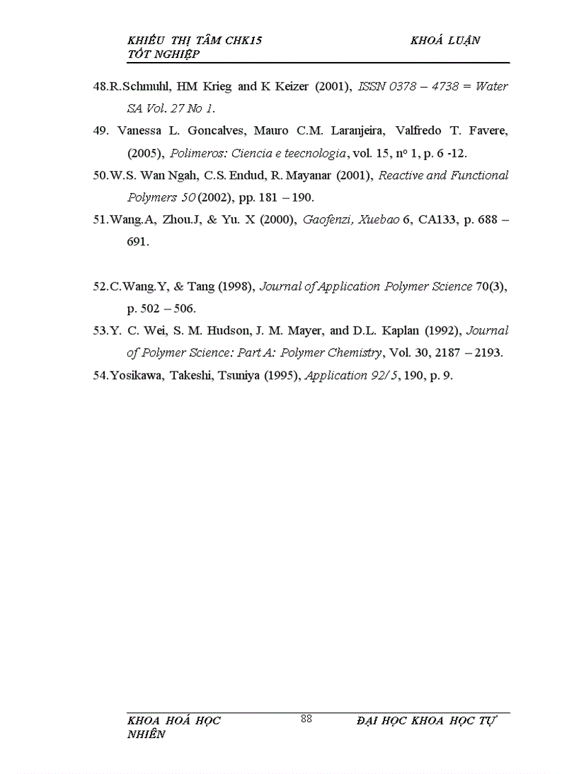 image for page Nghiên cứu phản ứng thuỷ phân chitosan bằng một số axít hữu cơ