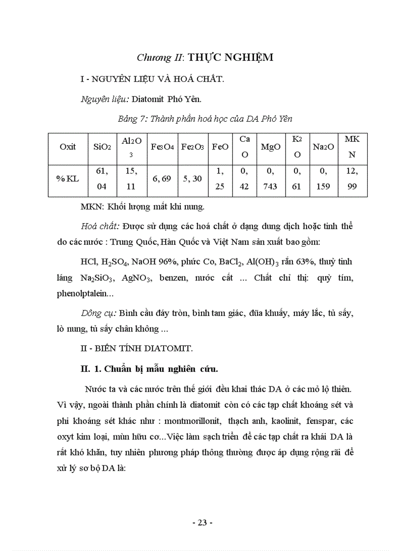 image for page Đã tổng hợp được Zeolit Y từ Diatomit nung với độ tinh thể là 87%