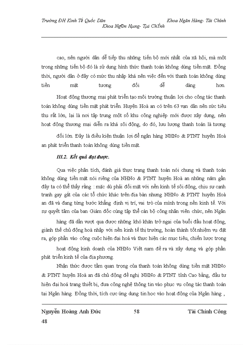 image for page Mở rộng thanh toán không dùng tiền mặt tại NHNo&PTNT Huyện Hoà An