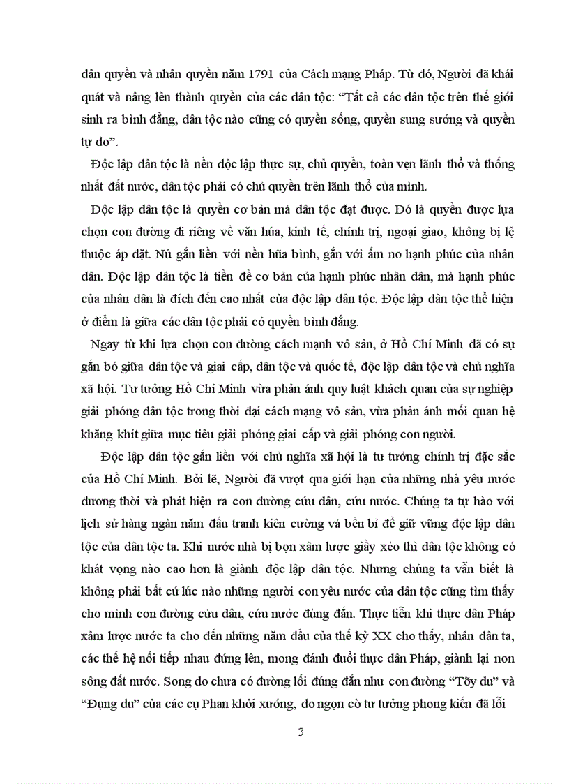 image for page Trong diễn văn tại lễ kỷ niện 105 ngày sinh của chủ tịch Hồ Chí Minh có viết: Người là hiện thân sáng chói của tư tưởng độc lập dân tộc gắn liền với CNXH, là mẫu mực của tinh thần độc lập tự chủ, tự lực, tự cường đổi mới và sáng tạo . Hãy phân tích và chứng minh nhận định trên, liên hệ với thực tiễn Việt Nam hiện nay.