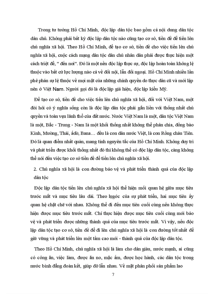 image for page Trong diễn văn tại lễ kỷ niện 105 ngày sinh của chủ tịch Hồ Chí Minh có viết: Người là hiện thân sáng chói của tư tưởng độc lập dân tộc gắn liền với CNXH, là mẫu mực của tinh thần độc lập tự chủ, tự lực, tự cường đổi mới và sáng tạo . Hãy phân tích và chứng minh nhận định trên, liên hệ với thực tiễn Việt Nam hiện nay.