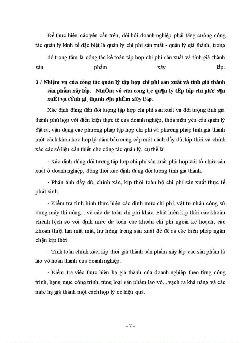 image for page Kế toán tập hợp chi phí sản xuất và tính giá thành sản phẩm xây lắp ở Công ty xây dựng số 1