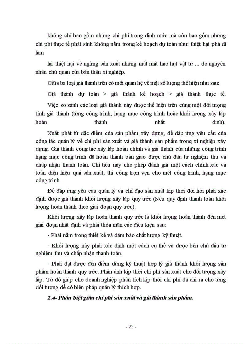 image for page Kế toán tập hợp chi phí sản xuất và tính giá thành sản phẩm xây lắp ở Công ty xây dựng số 1