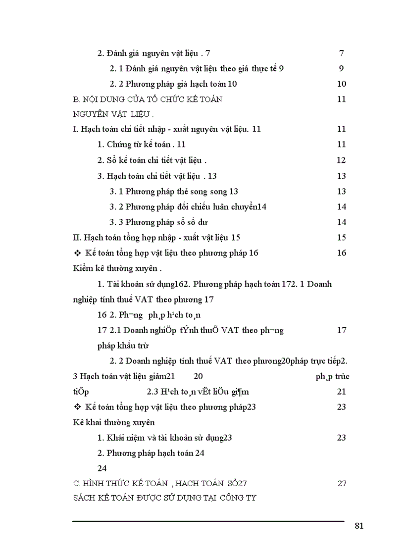 image for page Công tác hạch toán nguyên vật liệu tại Công ty Cổ Phần Diêm Thống Nhất