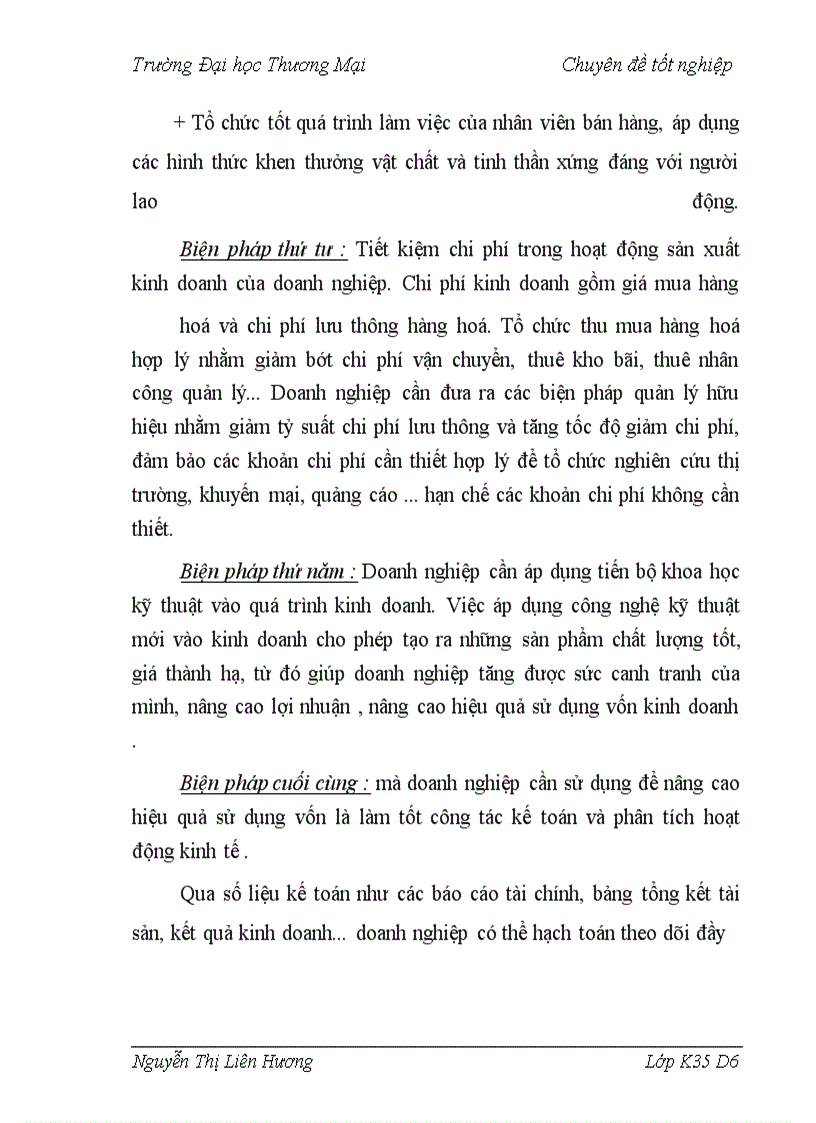 image for page Vốn kinh doanh và một số giải pháp nâng cao hiệu quả sử dụng vốn kinh doanh tại Công ty TNHH Tân Hồng Hà