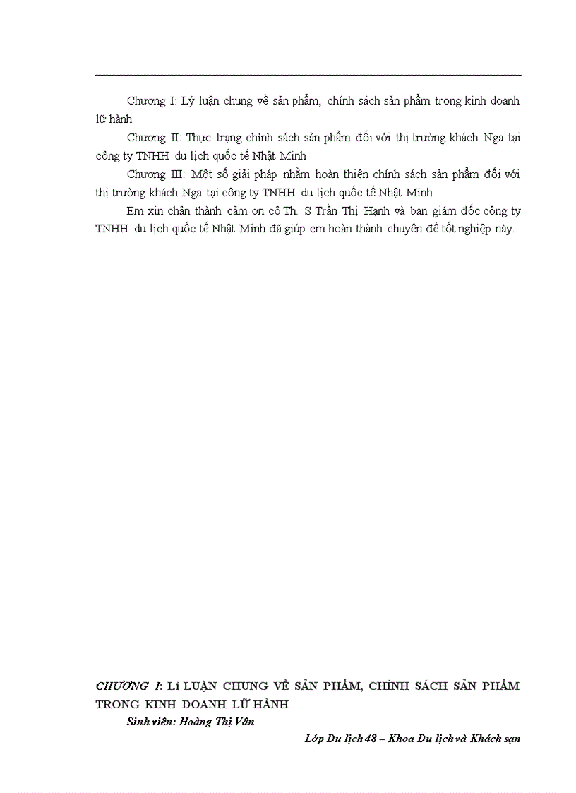 image for page Một số giải pháp hoàn thiện chính sách sản phẩm đối với thị trường khách Nga của công ty TNHH du lịch quốc tế Nhật Minh