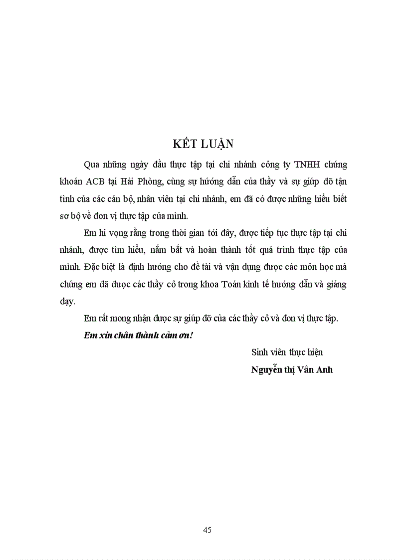 image for page Báo cáo thực tập tại công ty chứng khoán ACB Hải Phòng
