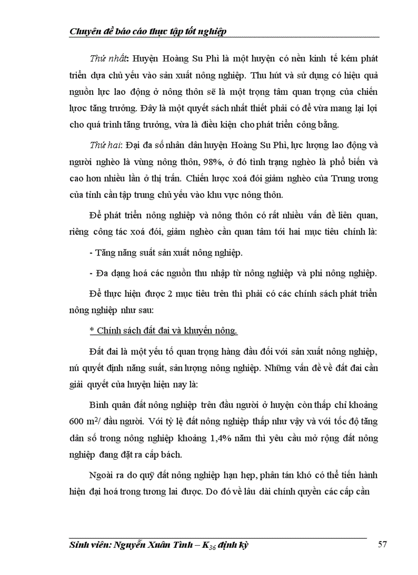 image for page Thực trạng về đói, nghèo của huyện Hoàng Su Phì và những giải pháp cơ bản trong công cuộc xoá đói giảm nghèo hiện nay