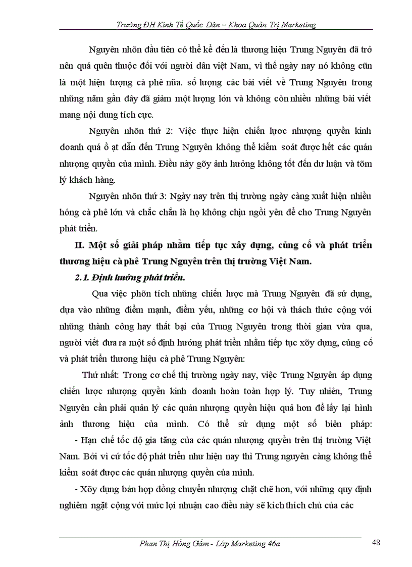 image for page Chiến lược xây dựng và phát triển thương hiệu của cà phê Trung Nguyên.