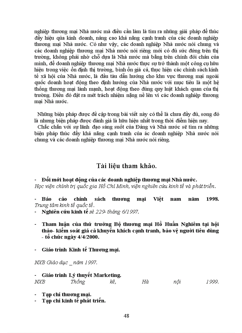 image for page Một số giải pháp nâng cao khả năng cạnh tranh của các doanh nghiệp thương mại Nhà nước ở Việt Nam hiện nay (thực trạng và giải pháp).