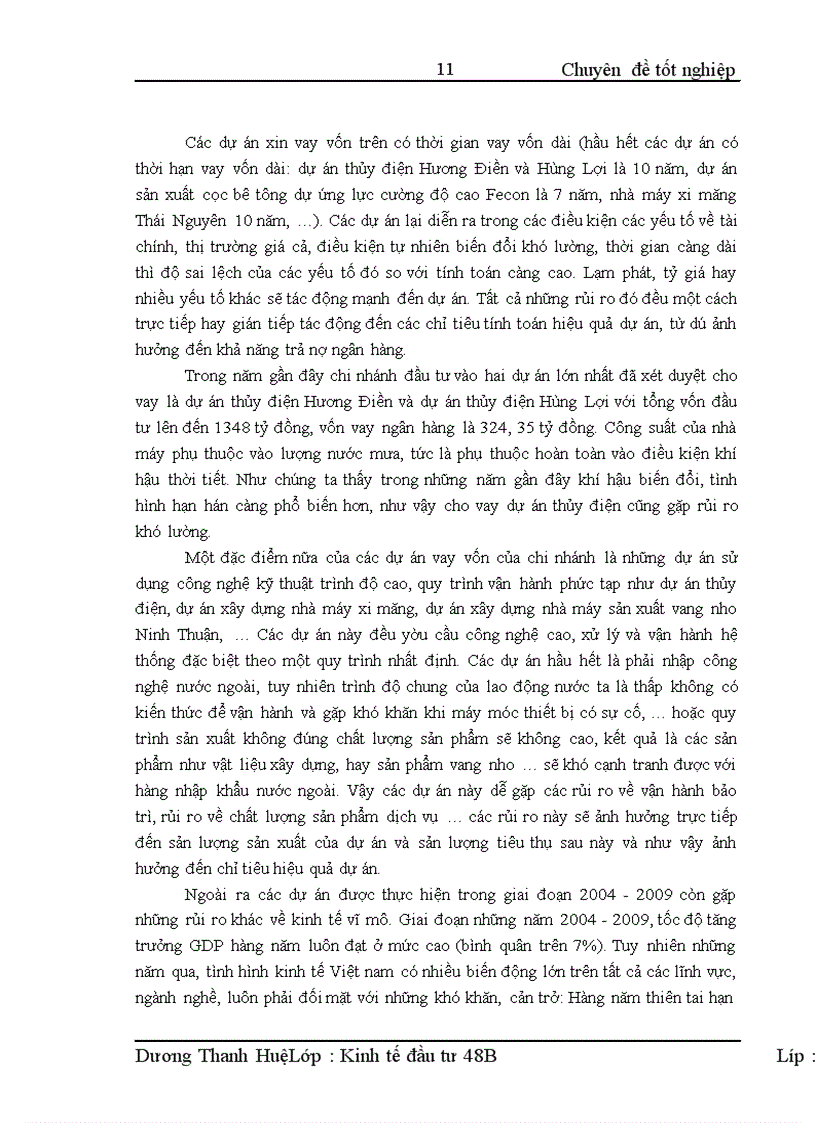 image for page Rủi ro và đánh giá rủi ro dự án khi thẩm định dự án vay vốn tại ngân hàng Đầu tư và Phát triển Đông Đô
