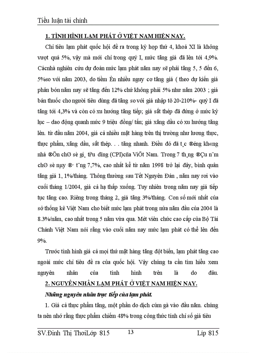 image for page Lạm phát hiện nay ở Việt Nam-Nguyên nhân và các giải pháp khắc phục
