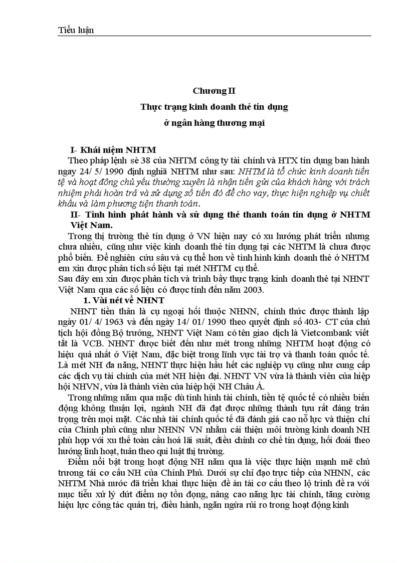 image for page Một số giải pháp nhằm hoàn thiện và phát triển hoạt động kinh doanh thẻ tín dụng tại các Ngân hàng thương mại -