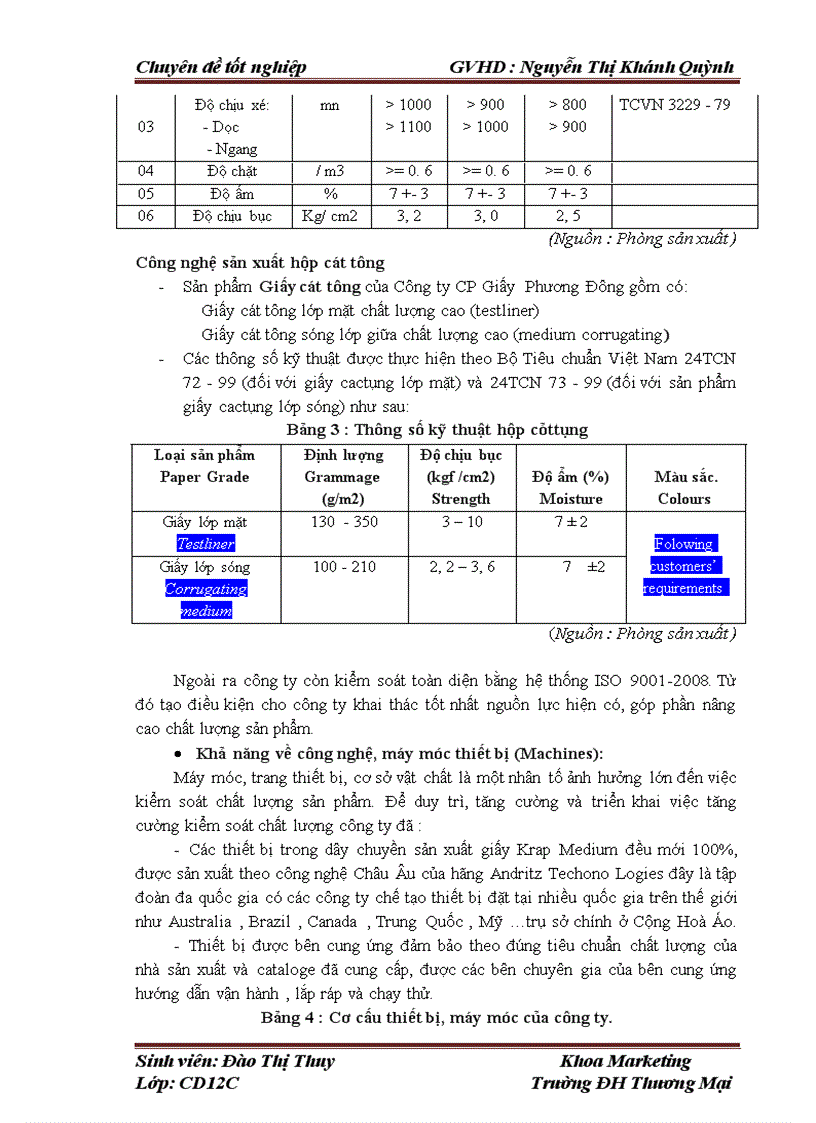 image for page Tăng cường kiểm soát chất lượng sản phẩm giấy và bao bì của công ty TNHH Giấy và bao bì Phương Đông