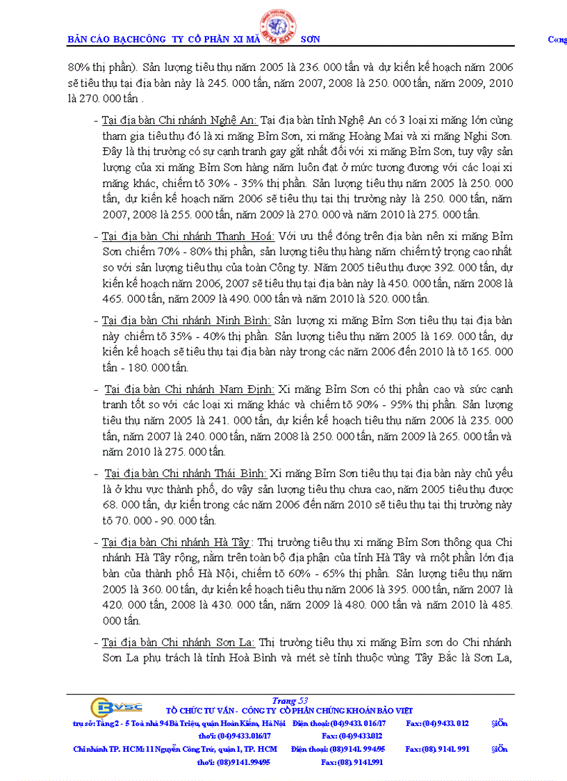 image for page Bản cáo bạch Công ty Cổ phần Xi măng Bỉm Sơn