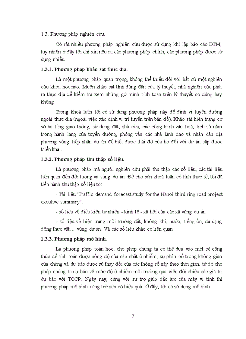 image for page Đánh giá tác động môi trường dự án xây dựng đường vành đai III Hà Nội, đoạn Pháp Vân - Mai Dịch