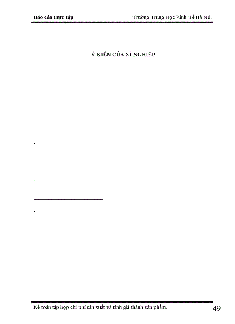 image for page Kế toán chi phí sản xuất và tính giá thành sản phẩm tại xí nghiệp X18