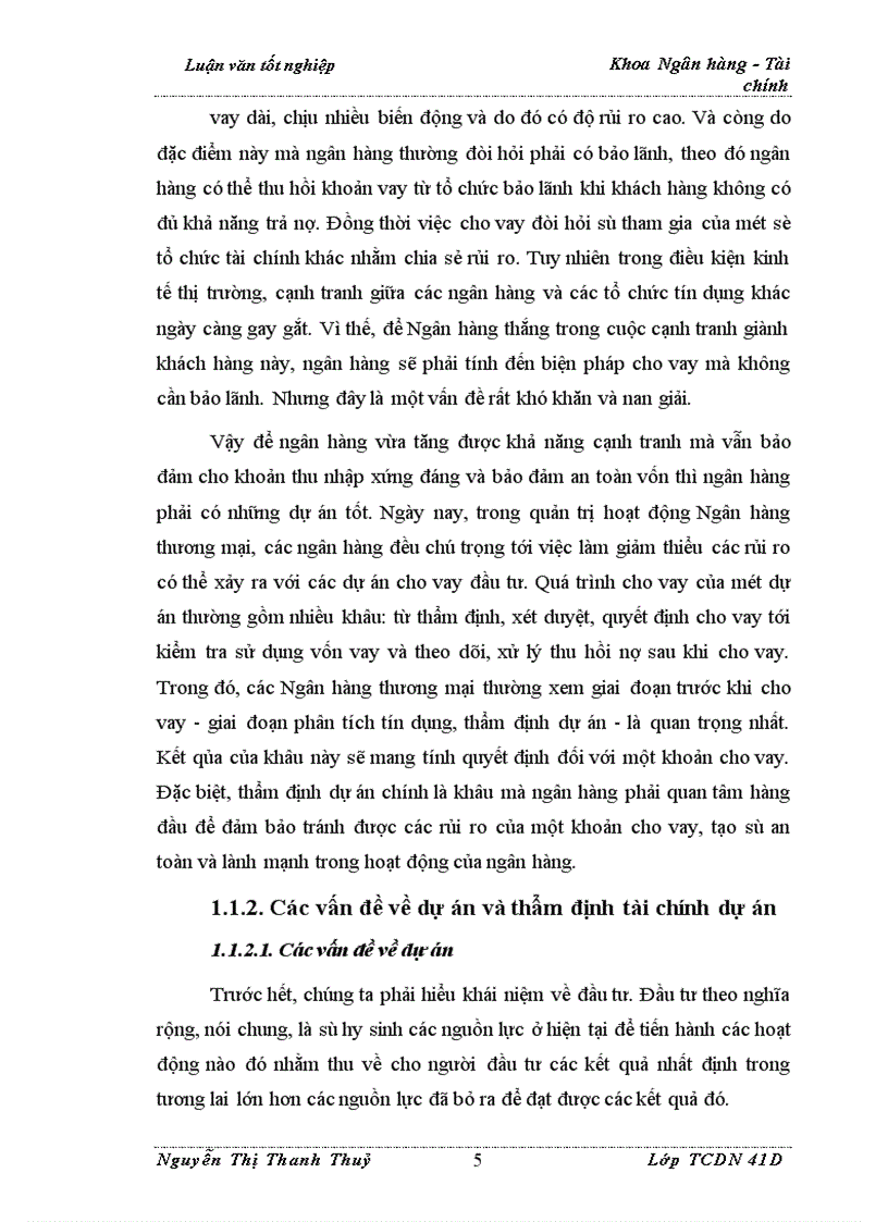 image for page Nâng cao chất lượng thẩm định tài chính dự án trong hoạt động cho vay tại Ngân Hàng Ngoại Thương Việt Nam