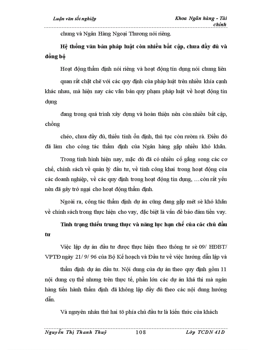 image for page Nâng cao chất lượng thẩm định tài chính dự án trong hoạt động cho vay tại Ngân Hàng Ngoại Thương Việt Nam