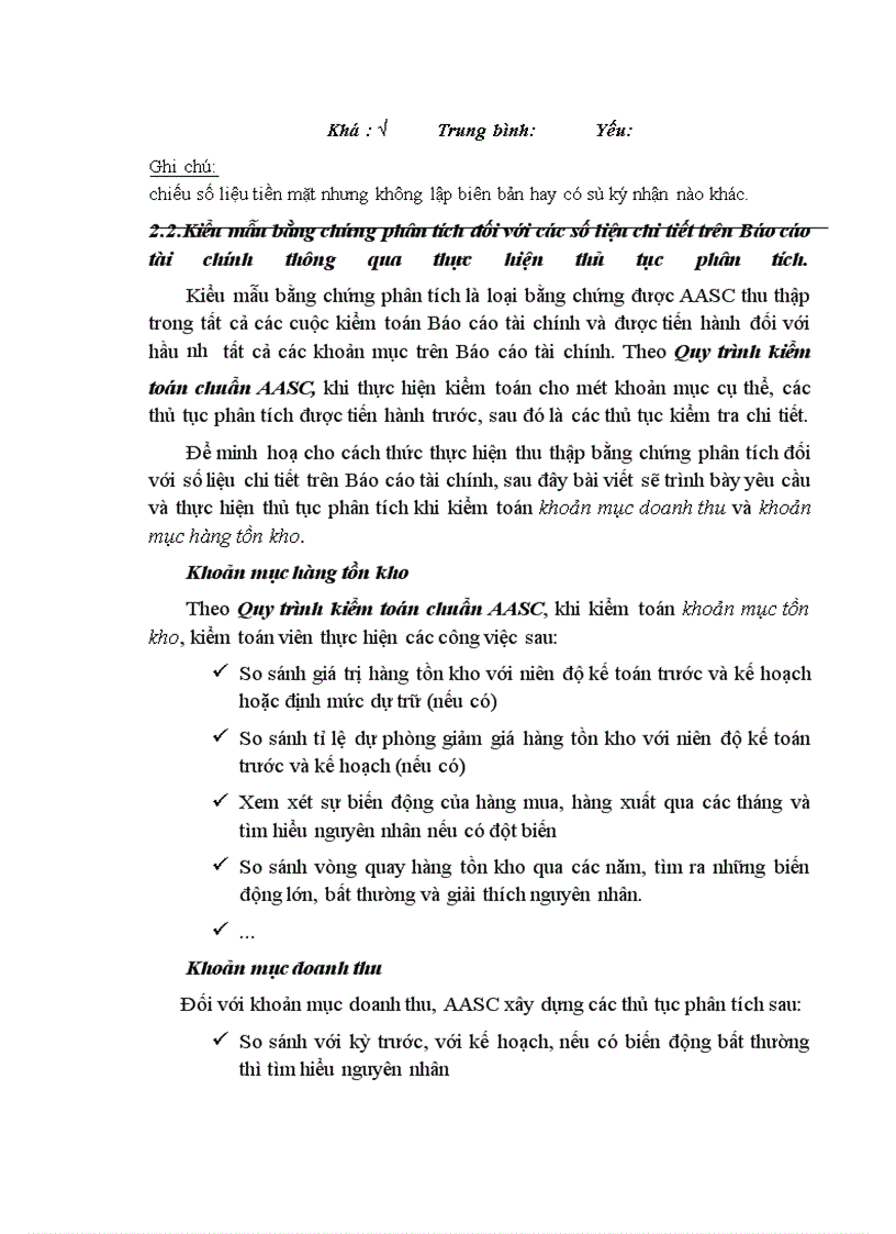 image for page Hoàn thiện việc thu thập bằng chứng kiểm toán trong kiểm toán Báo cáo tài chính tại Công ty Dịch vụ Tư vấn Tài chính Kế toán và Kiểm toán
