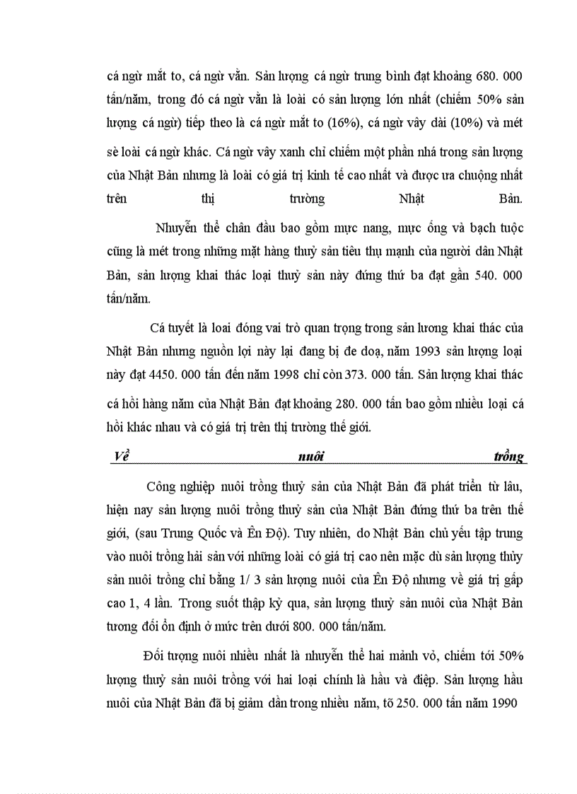 image for page Xuất khẩu hàng thuỷ sản của Việt Nam sang thị trường Nhật Bản từ 1995 đến nay - Thực trạng và giải pháp