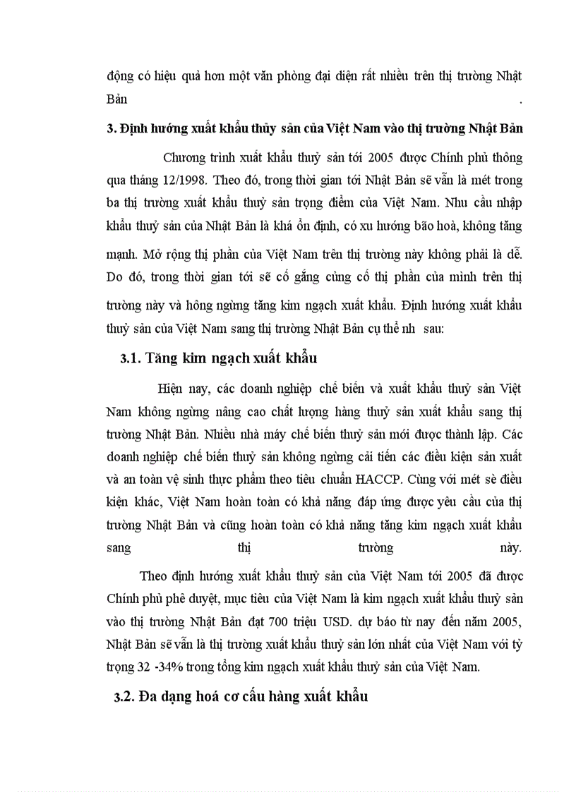 image for page Xuất khẩu hàng thuỷ sản của Việt Nam sang thị trường Nhật Bản từ 1995 đến nay - Thực trạng và giải pháp